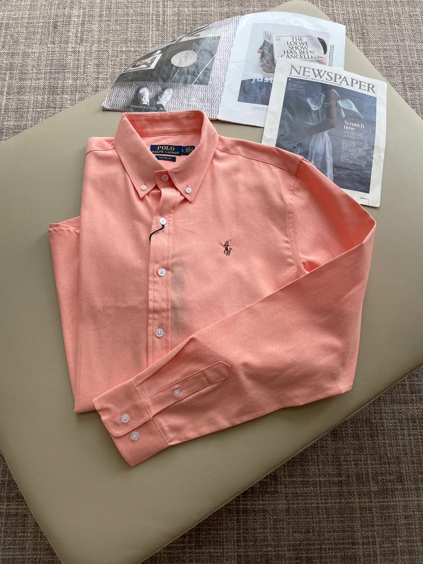 P220 Collection Picture POLO Ralph Lauren pure cotton Oxford fabric classic casual shirt! Size:M-XXL